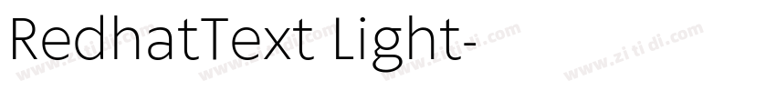 RedhatText Light字体转换